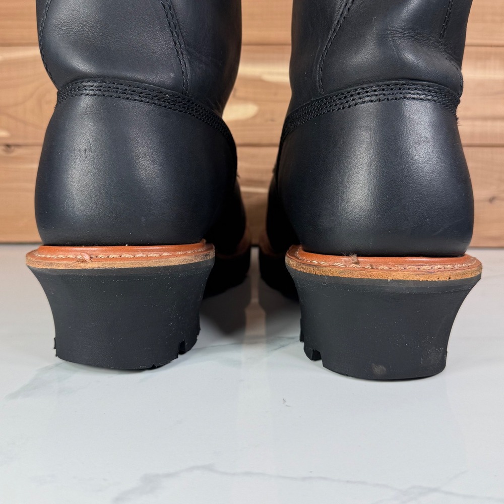 Red Wing Logger Boots Black Waterproof Steel Toe 400g Thinsulate 4416 Mens 9 E2 - Picture 6 of 16